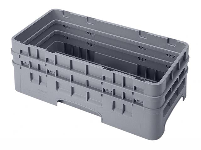 Cambro Universeelkorf met 2 opzetstukken - 500x250 H 184mm max 165mm - Soft Gray