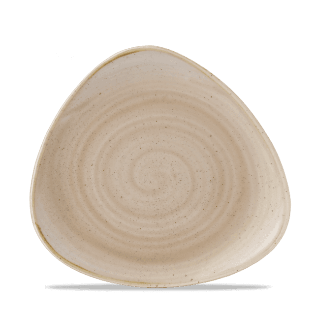 Churchill Stonecast Bord plat driehoek - B 203mm - Nutmeg Cream
