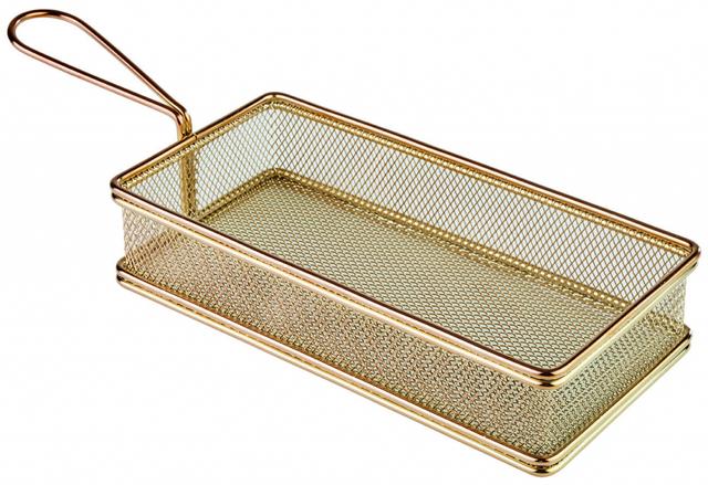 APS Frituurmandje Snackholder - 260x130x50mm - Goud