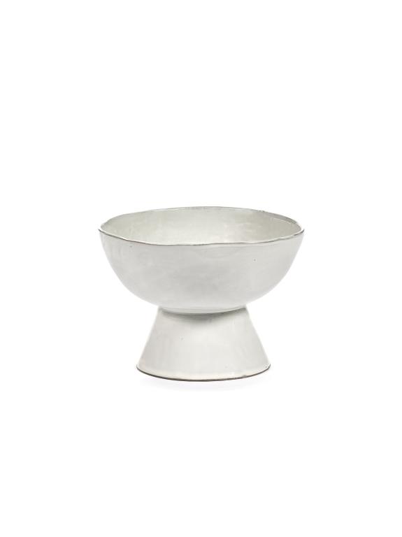 Serax La Mère tableware Schaal hoog groot op voet - Ø205mm - H 145mm - Off White