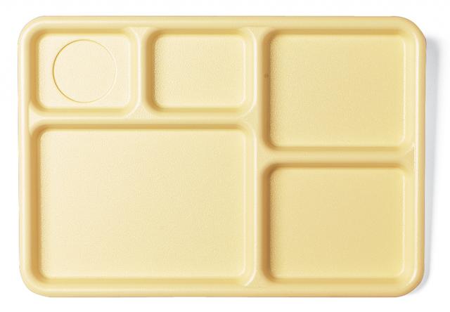 Cambro Dienblad 5-vaks polycarbonaat - 368x254mm - Beige