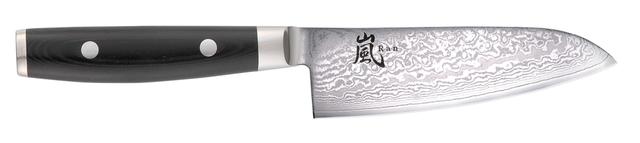 Yaxell Ran Santoku mes - L 125mm - 69 laags roestvrij damast staal met canvas micarta heft