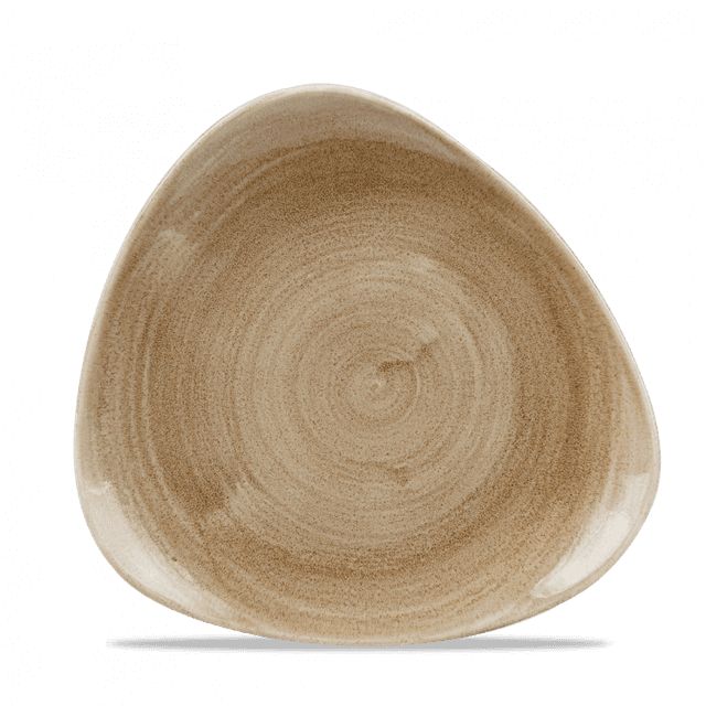 Churchill Stonecast Patina Bord plat driehoek - B 245mm - Antique Taupe