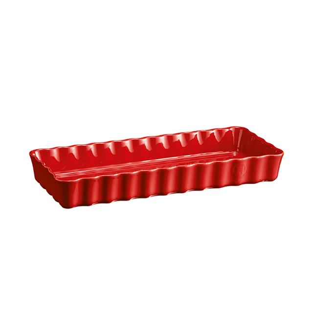 Emile Henry Taartvorm lang rechthoekig - 360x150mm - Grand Cru