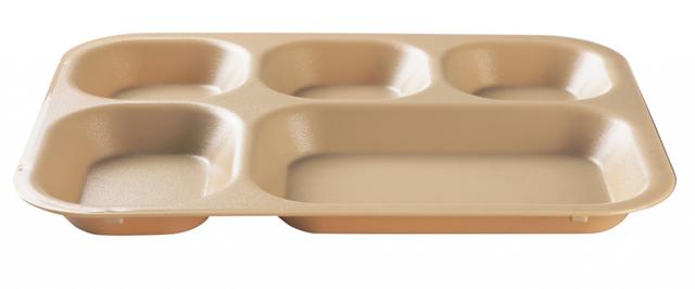 Cambro Dienblad 5-vaks polycarbonaat - 352x272mm - Beige