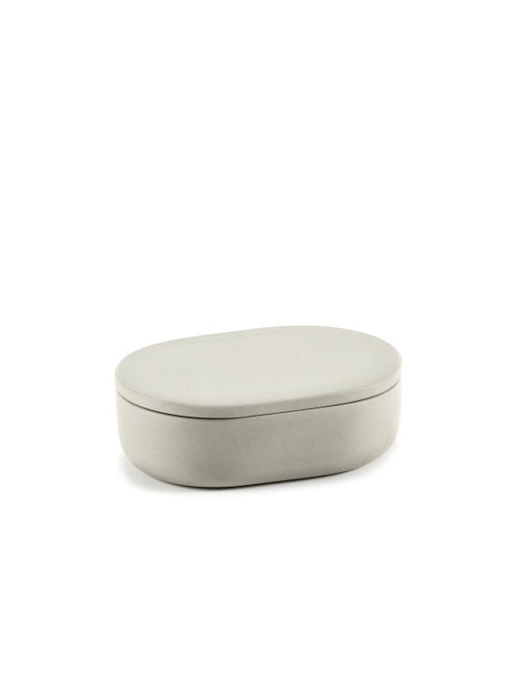 Serax Cose Potje met deksel ovaal S - 102x70x33mm - Beige