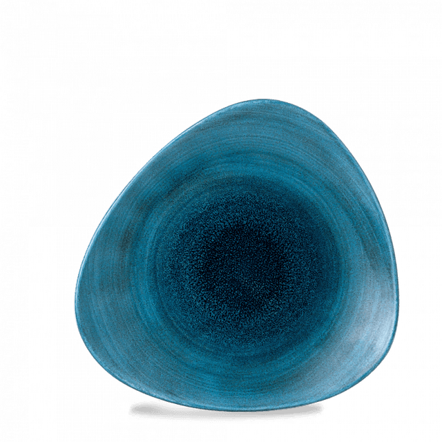 Churchill Stonecast Aqueous Bord driehoek - B 265mm - Lagoon
