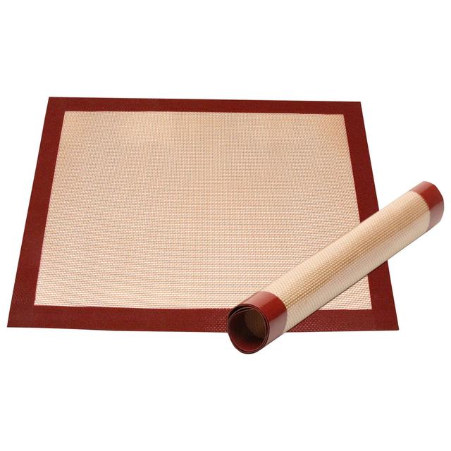 Bakeflon Patisseriemat silicone - 300x400mm - Rood/bruin