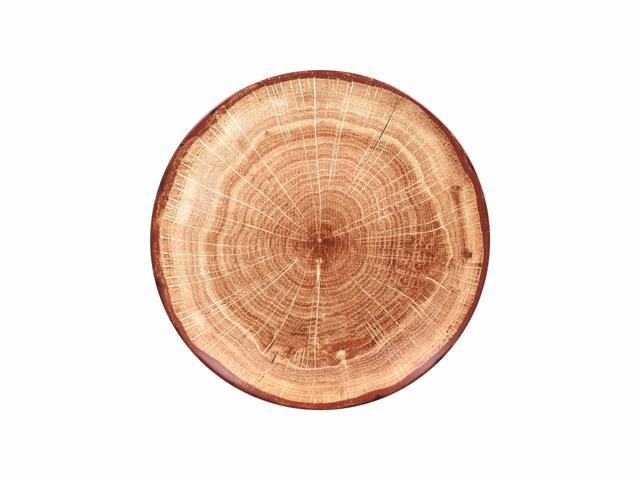 RAK Woodart Bord plat coupe - Ø290mm - Timber brown
