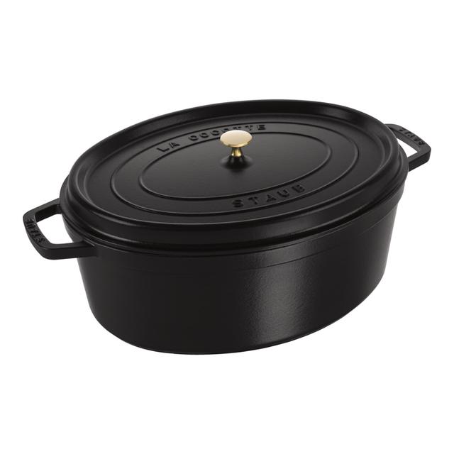 Staub Cocotte ovaal - Ø330mm - Zwart