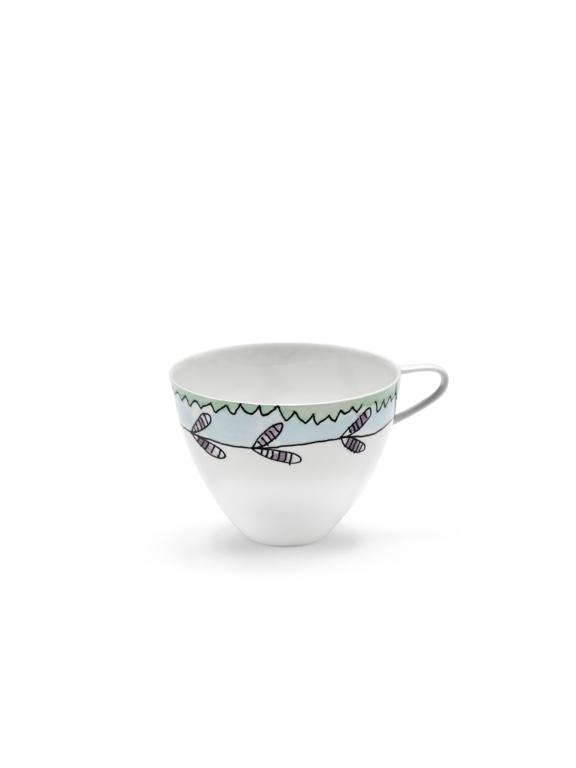 Serax Midnight Flowers Cappuccinokop - 113x92x68mm - Blossom Milk