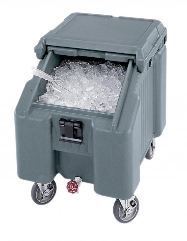 Cambro IJsblokjescontainer verrijdbaar - 46kg - 570x770x730mm - Granite Gray