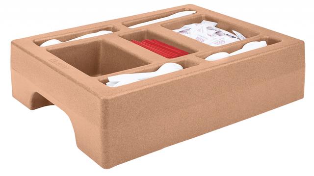 Cambro Container-opzetstuk 4-vaks - 510x410x120mm - Coffee Beige