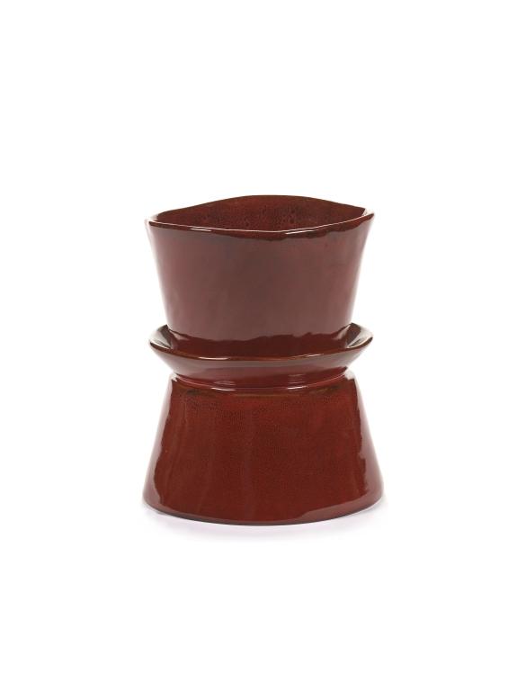 Serax La Mère tableware Vaas/serveerschaal - Ø190mm - H 220mm - Venetian Red