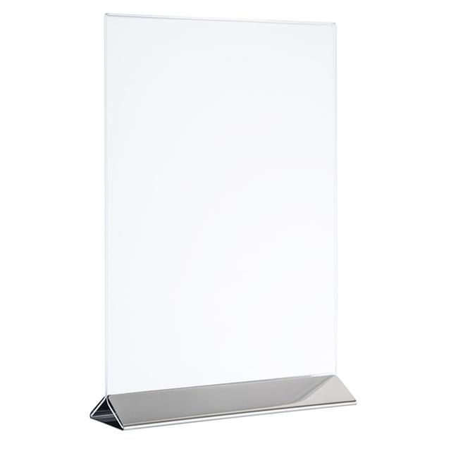 APS Menukaarthouder set 2 stuks - 105x70x170mm - rvs