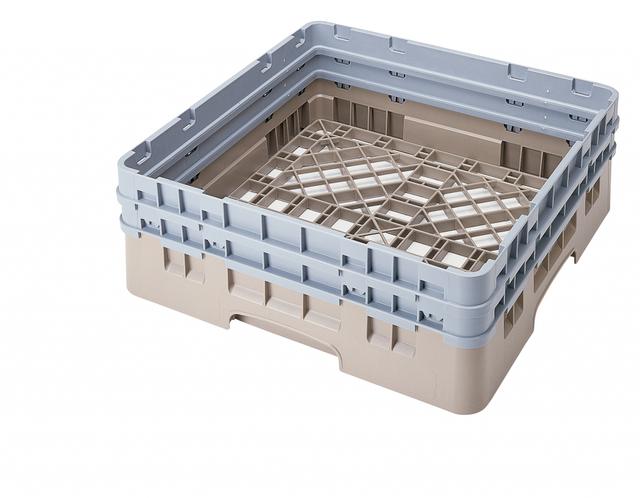 Cambro Universeelkorf met 2 opzetstukken - 500x500 H 184mm max 165mm - Beige