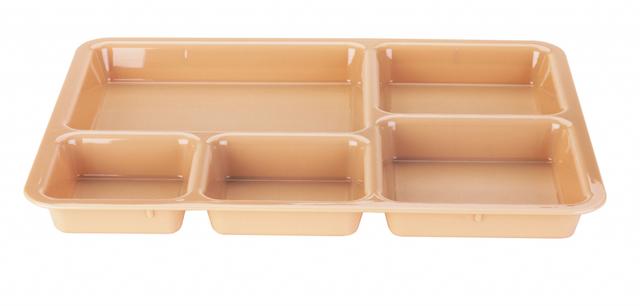 Cambro Dienblad 5-vaks polycarbonaat - 365x268mm - Beige