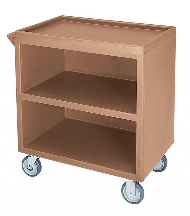 Cambro Serveerwagen met 3 bladen en 1 zijde dicht - 845x510x880mm - Coffee Beige