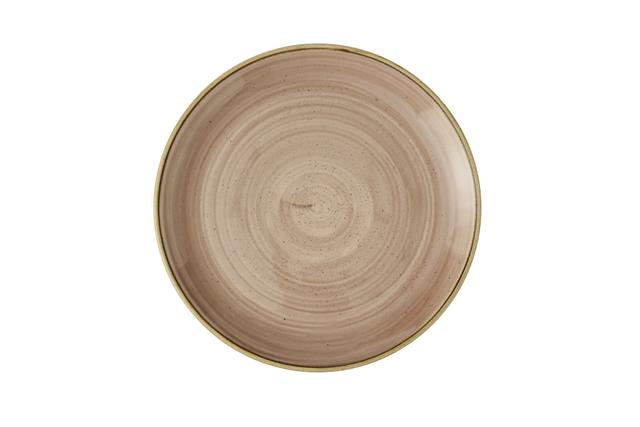 Churchill Stonecast Coupebord plat - Ø288mm - Truffle