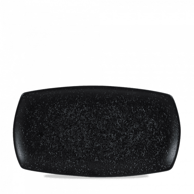 Churchill Art De Cuisine Menu Shades Schaal plat rechthoekig - 355x190mm - Caldera Ash Black
