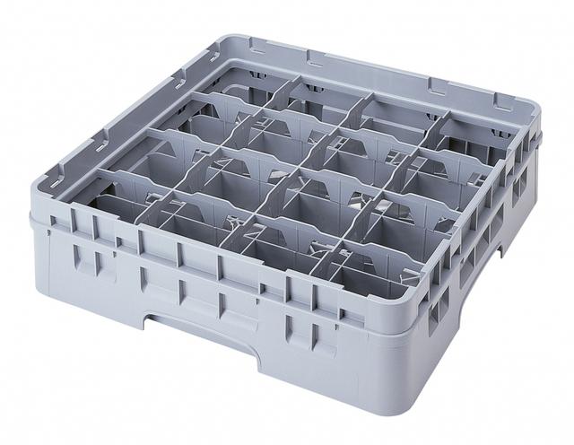 Cambro Koppenkorf met 1 opzetstuk - 500x500 H 143mm max 107mm 16 compartimenten - Soft Gray