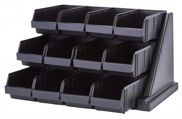 Cambro Rek met 12 bestekbakjes Versa - 648x543x362mm - Black