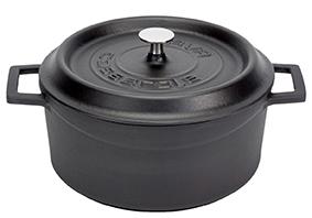 LAVA Trendy Casserole rond - Ø320mm - 9.86Ltr - Matt Black/Black