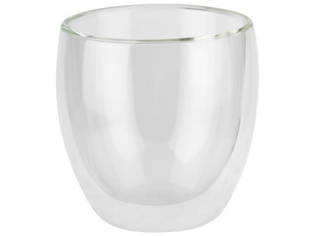 APS Koffie-/theeglas Twinz - 0.23Ltr - Transparant - 2 stuks