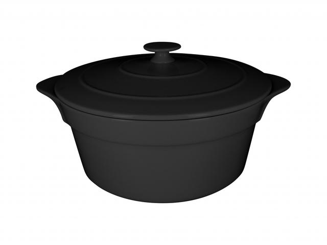 RAK Chef's Fusion Cocotte rond met deksel - Ø280mm - Black