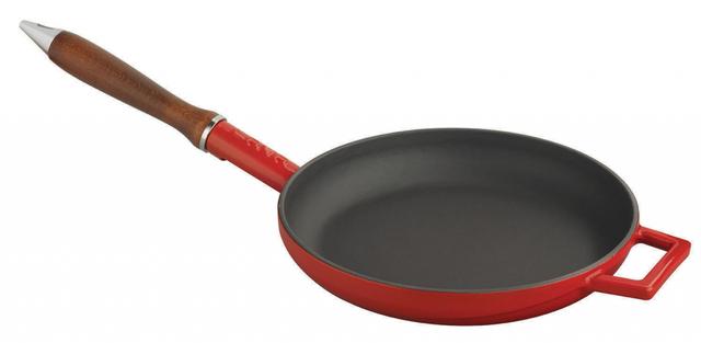 LAVA Bakpan met houten greep - Ø280mm - 2.28Ltr - Red/Black