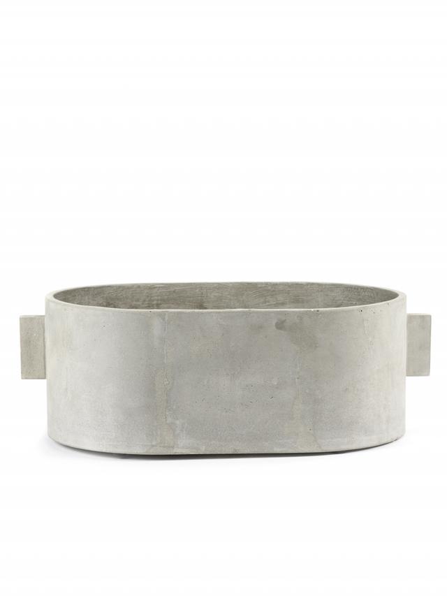 Serax Plant pot ovaal - 550x360x210mm - Grijs beton