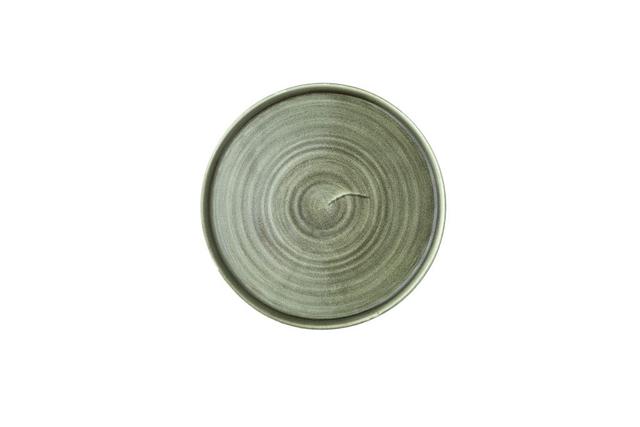 Churchill Stonecast Patina Bord plat met steile rand - Ø260mm - Burnished Green