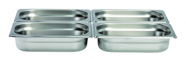 Interlux Gastronormbak 1/4 - 265x162x20mm - Zonder grepen