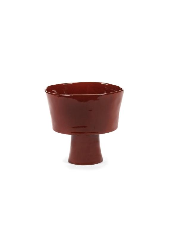 Serax La Mère tableware Schaal hoog op voet - Ø180mm - H 165mm - Venetian Red