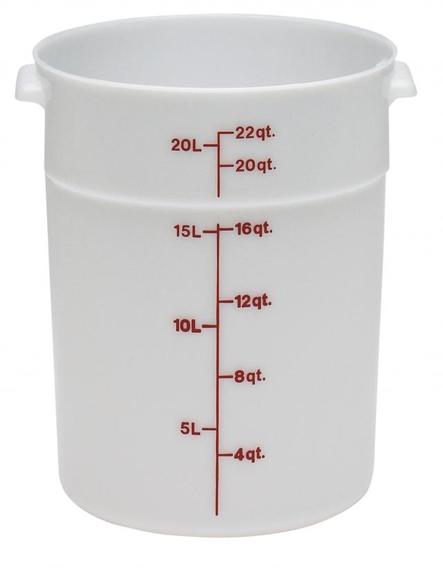 Cambro Voorraadbus zonder deksel poly - Ø378mm - 20.8 Ltr - White