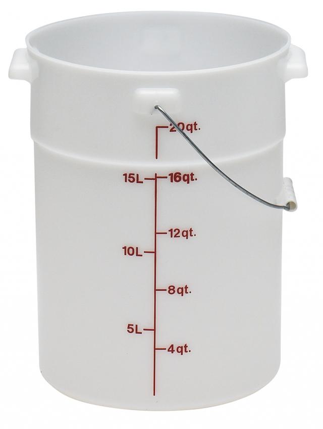 Cambro Draagemmer zonder deksel - 20.8Ltr - White