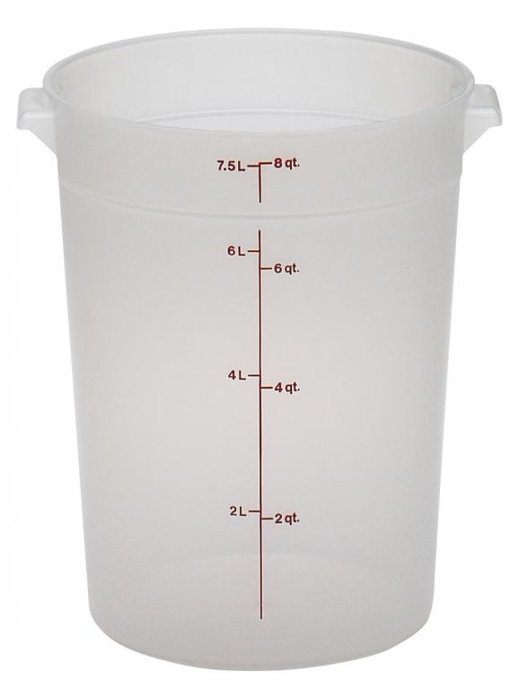 Cambro Voorraadbus zonder deksel - Ø252mm - 7.6 Ltr - Translucent