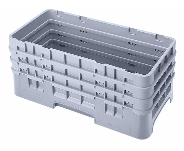 Cambro Universeelkorf met 3 opzetstukken - 500x250 H 225mm max 206mm - Soft Gray