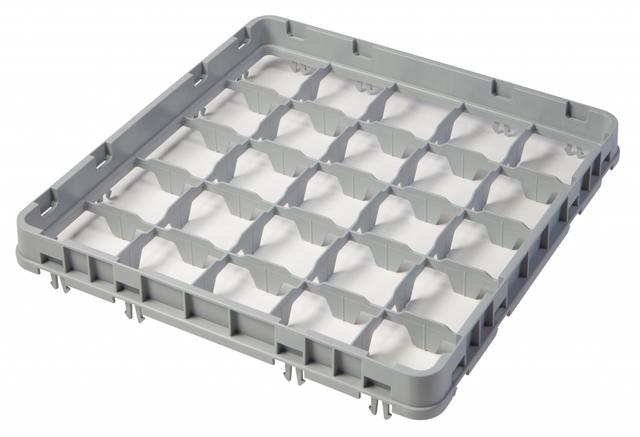 Cambro Opzetstuk half-drop 25 compartimenten - 499x499 H 51mm max 41mm 89x89mm - Soft Gray