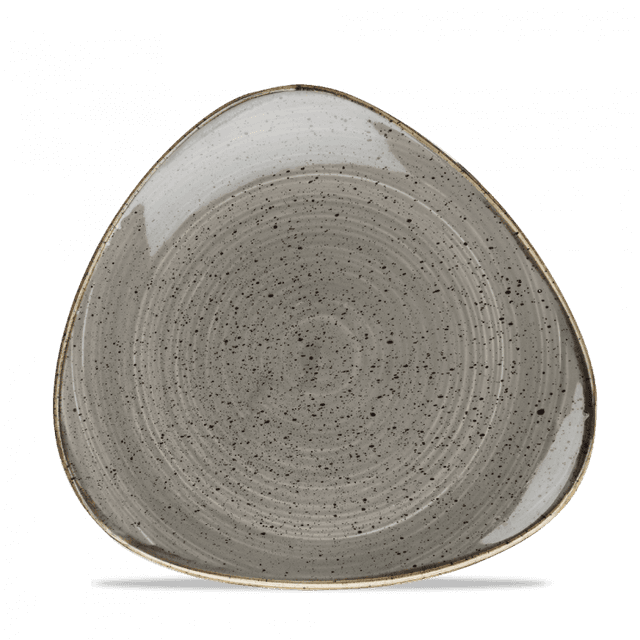 Churchill Stonecast Bord plat driehoek - B 203mm - Peppercorn Grey