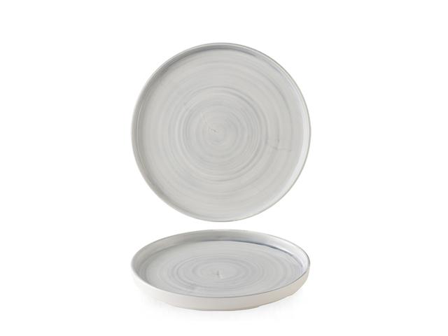 Churchill Stonecast Canvas Bord plat met rand - Ø157mm - Grey
