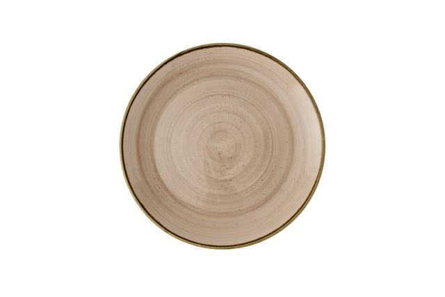 Churchill Stonecast Coupebord plat - Ø260mm - Truffle