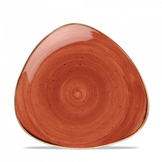 Churchill Stonecast Bord plat driehoek - B 203mm - Spiced Orange
