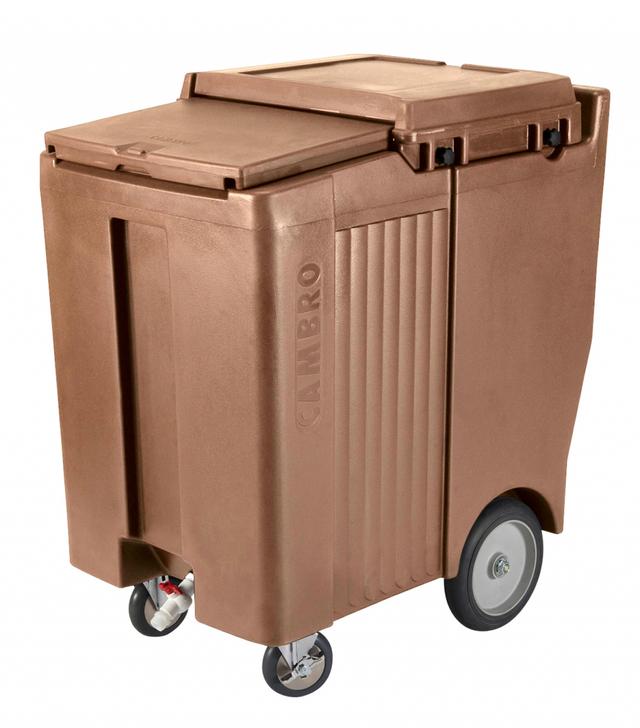 Cambro IJsblokjescontainer verrijdbaar - 91kg - 585x865x1005mm - Coffee Beige