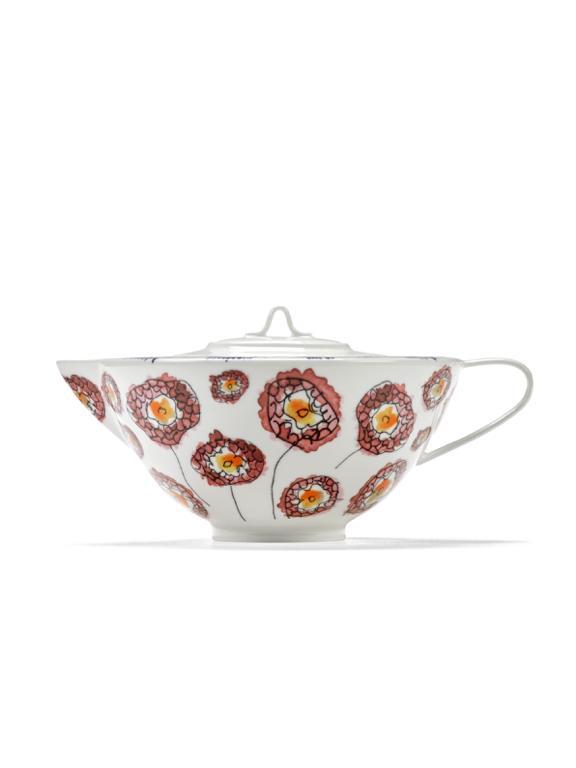 Serax Midnight Flowers Theepot - 205x160x110mm - Anemone Milk