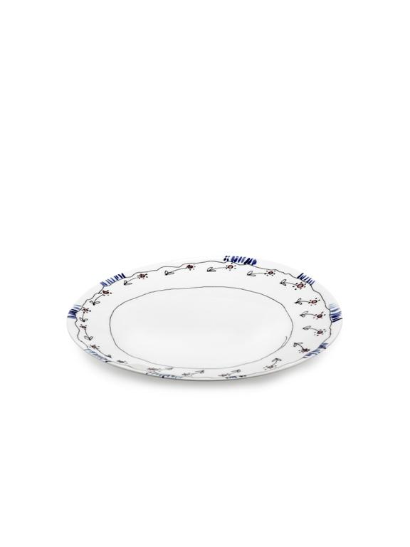 Serax Midnight Flowers Dinerbord - Ø280mm - Anemone Milk