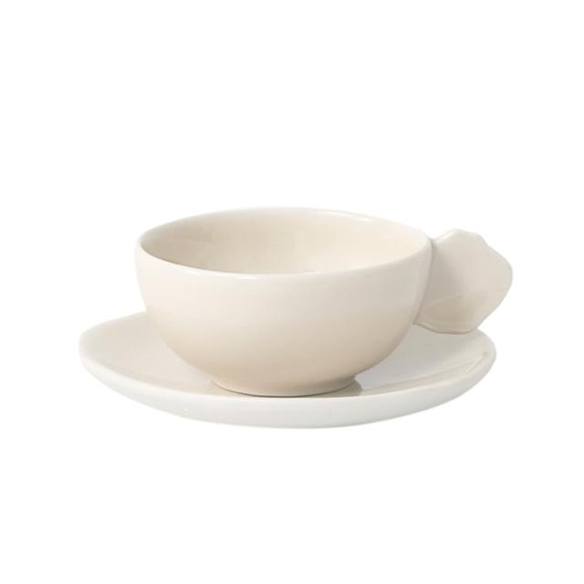 Jars Plume Kop met schotel M - 0.20Ltr - Nude