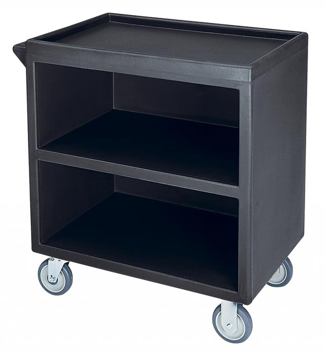 Cambro Serveerwagen met 3 bladen en 1 zijde dicht - 845x510x880mm - Black