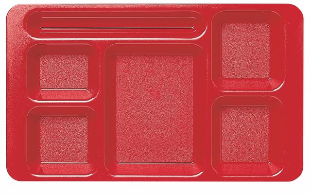 Cambro Dienblad 6-vaks economy - 380x229mm - Red