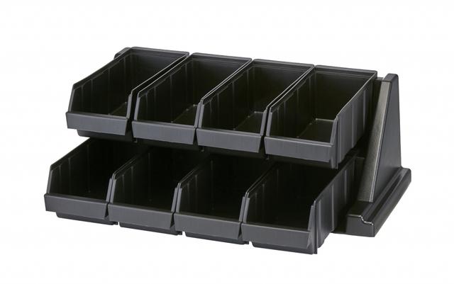 Cambro Rek met 8 bestekbakjes Versa - 648x488x241mm - Black